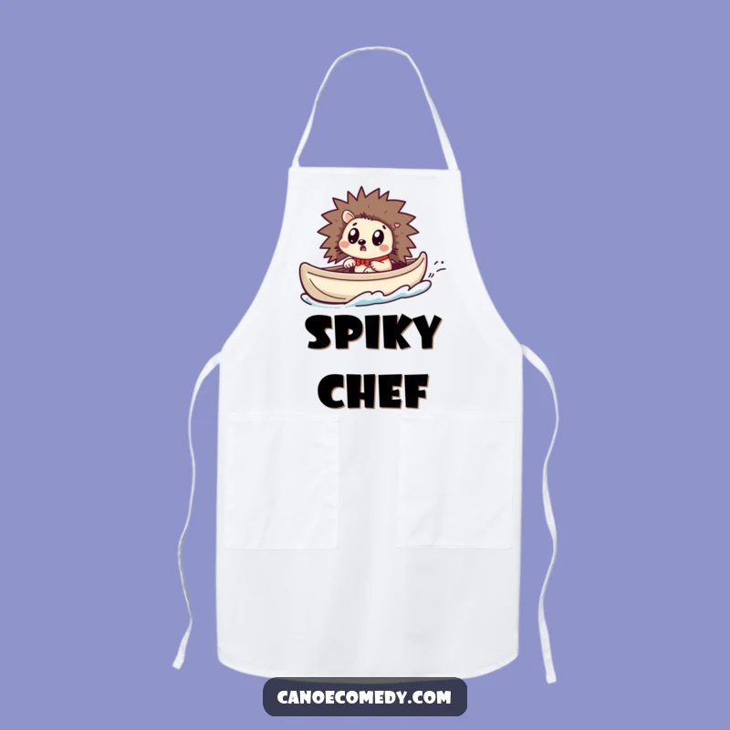 Funny Kawaii Hedgehog Apron - Surprised Kitchen Wear, Perfect Gift