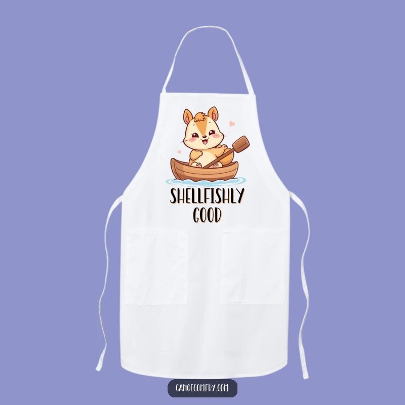 Funny Kawaii Squirrel Canoe Apron - Kitchen Nutty Chef Companion Gift