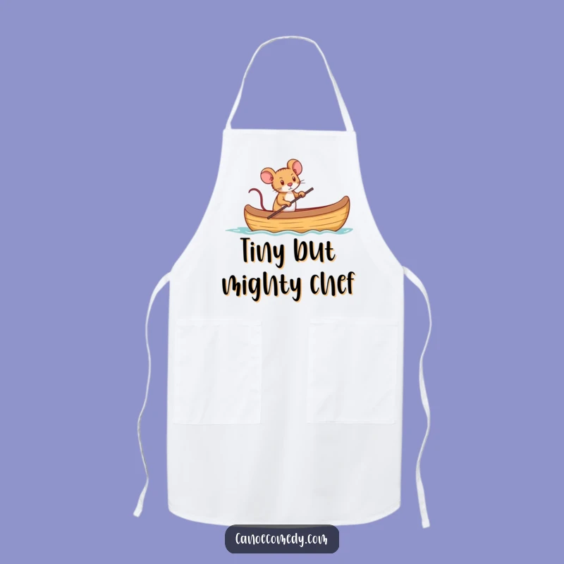Funny Mouse Captain Canoe Apron: Lead Your Kitchen with Humor, a Perfect Funny Gift