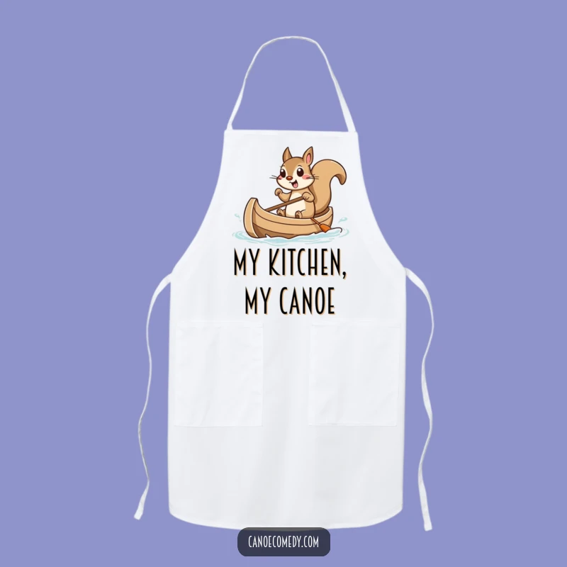 Funny Squirrel Canoe Apron: Hilarious Kitchen Fun for Nutty Chefs