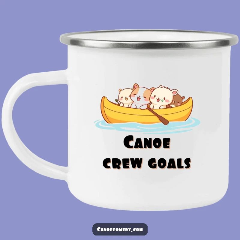 Funny Animal Canoe Giggles Camping Mug: Outdoor Fun and Hilarious Vibes, a Funny Gift