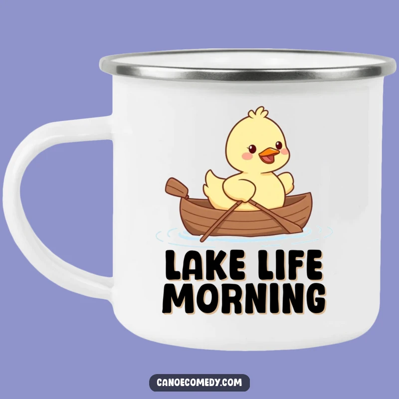 Kawaii Duck Canoe Camping Mug: Durable & Adorable Paddling Companion Gift