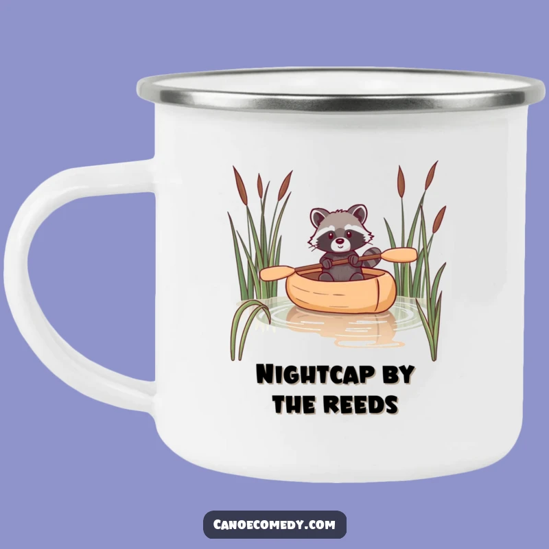 Funny Raccoon Canoe Camping Mug: Durable & Hilarious Reeds Outdoor Sipper