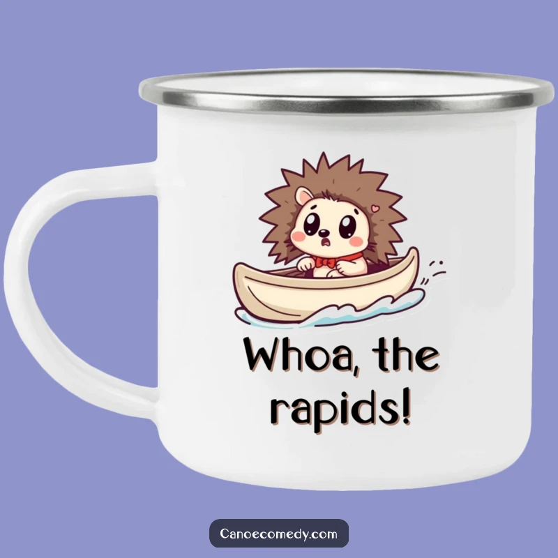 Funny Kawaii Hedgehog Camping Mug - Durable and Surprised Outdoor Gift