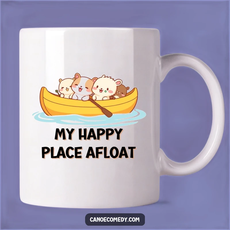 Funny Animal Friends Canoe Mug: Hilarious Giggles Make a Perfect Funny Gift