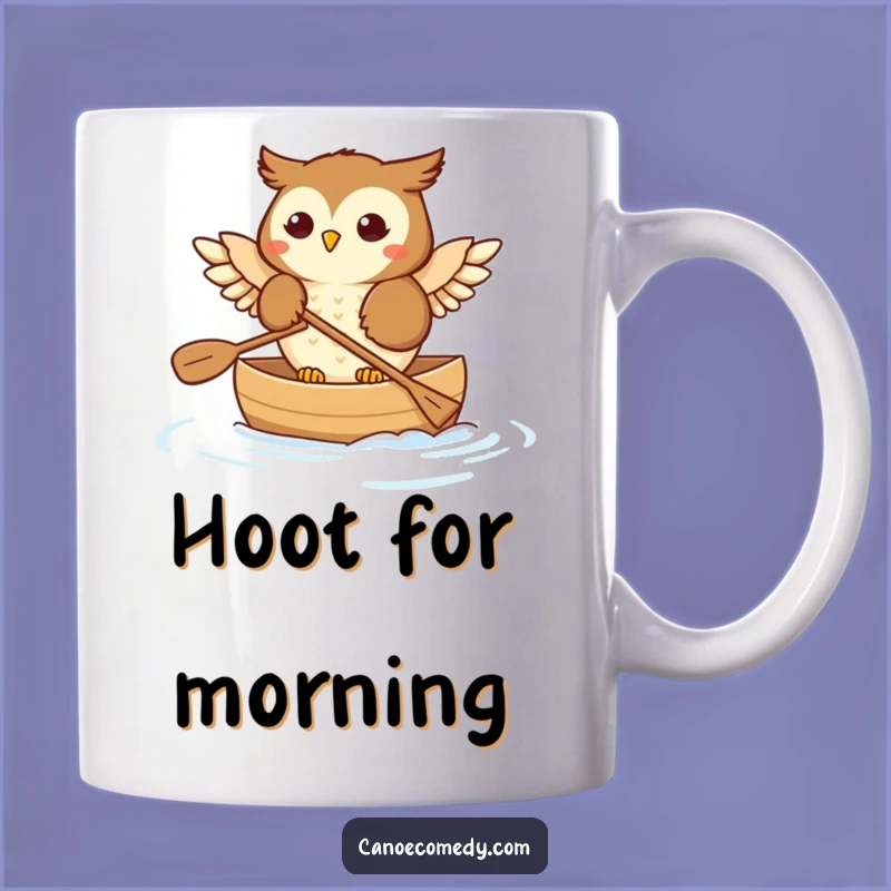 Funny Owl Canoe Trip Mug: Whimsical Paddling Adventure Gift