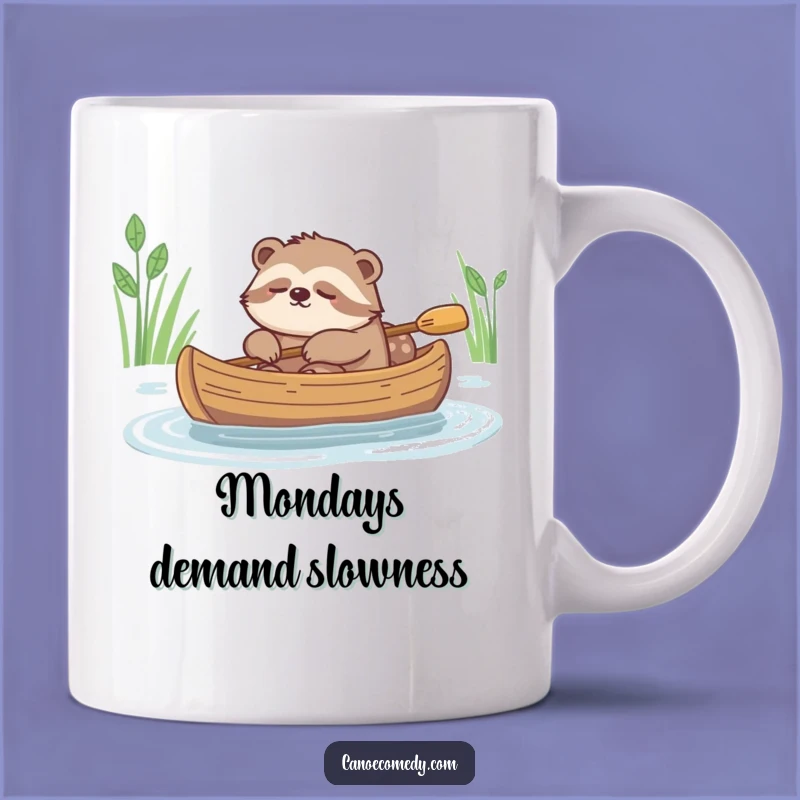 Funny Sleepy Sloth Canoe Mug: Relax and Drift Away with this Funny Gift