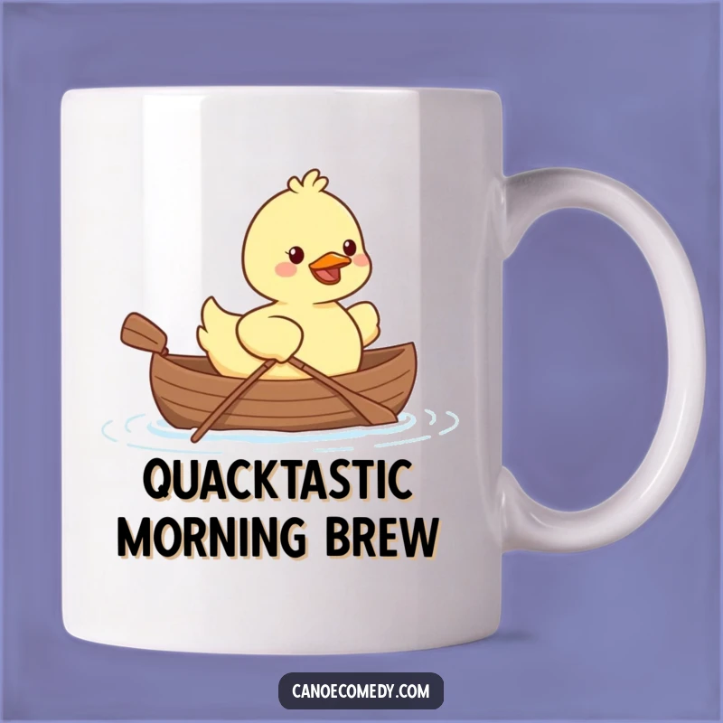 Funny Kawaii Duck Canoe Mug: Adorable Paddling Friend, The Perfect Funny Gift