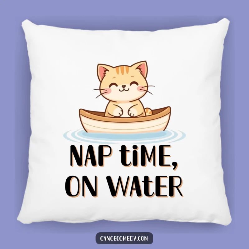 Funny Cat Floating Canoe Pillow: Cuddle Up in Comfort and Calm