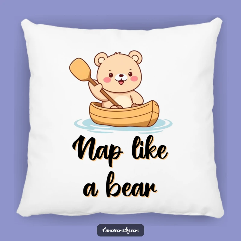 Funny Kawaii Bear Voyage Pillow - Soft & Amusing Comfort