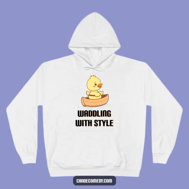 Funny Duckling in Mini Canoe Hoodie - Cozy & Adorable Comfort