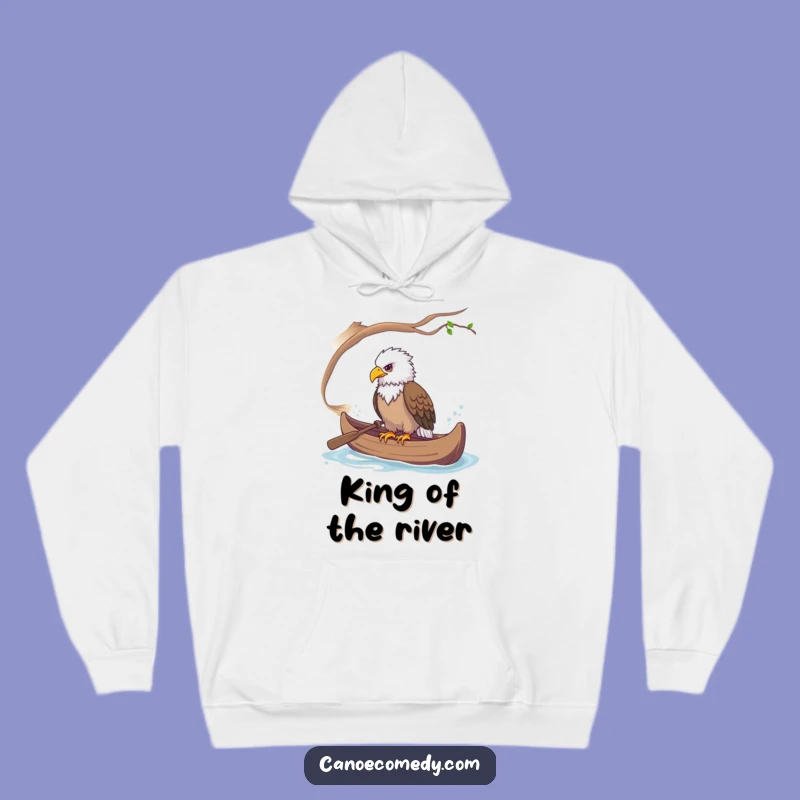 Funny Eagle Canoe Hoodie: Stay Warm While Observing the World, a Funny Gift