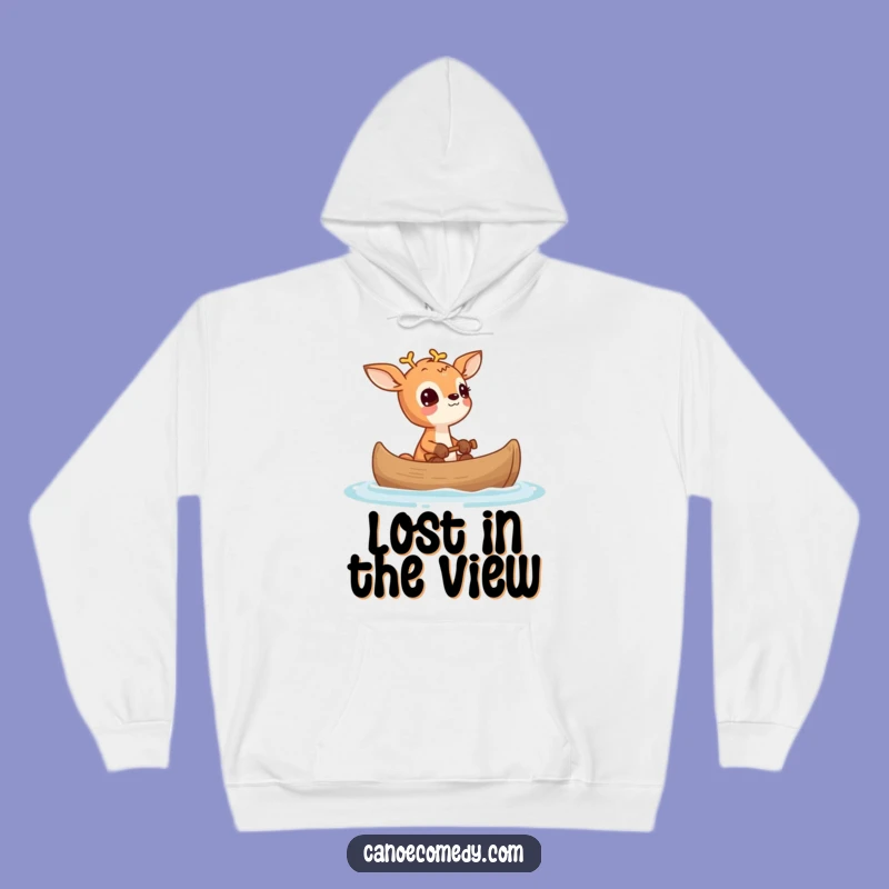 Funny Deer Wonder Canoe Hoodie: Cozy Up with Curious Comfort