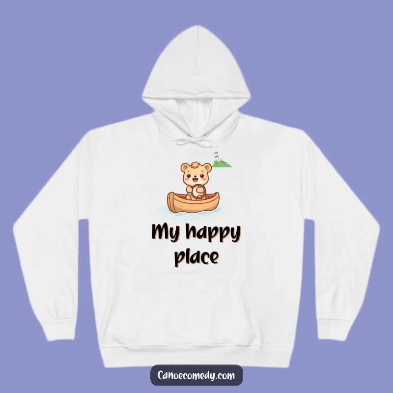 Funny Happy Animal Canoe Hoodie: Cozy Comfort for Your Dream Voyage