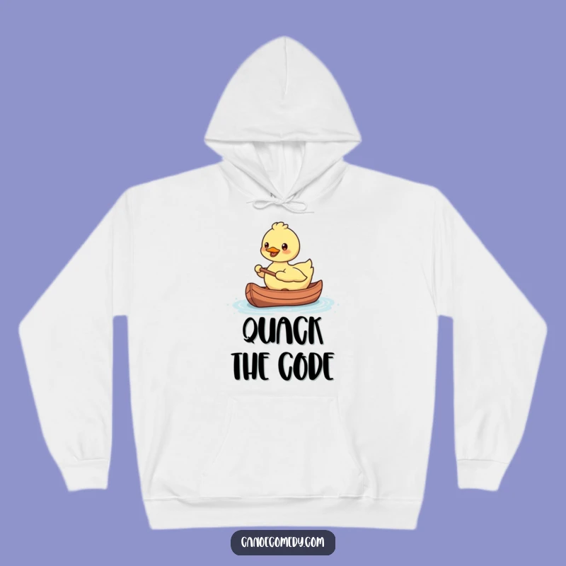 Funny Kawaii Duck Hoodie: Cozy Canoe Paddler - Warm Funny Gift