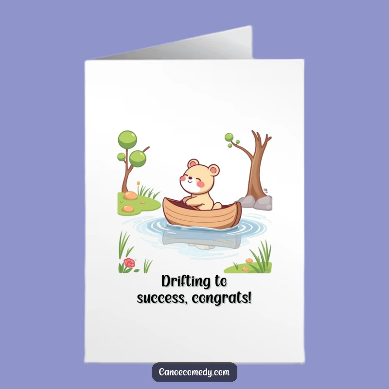 Congrats Free Printable Card: Giggling Success, Downloadable Joyful Gift!