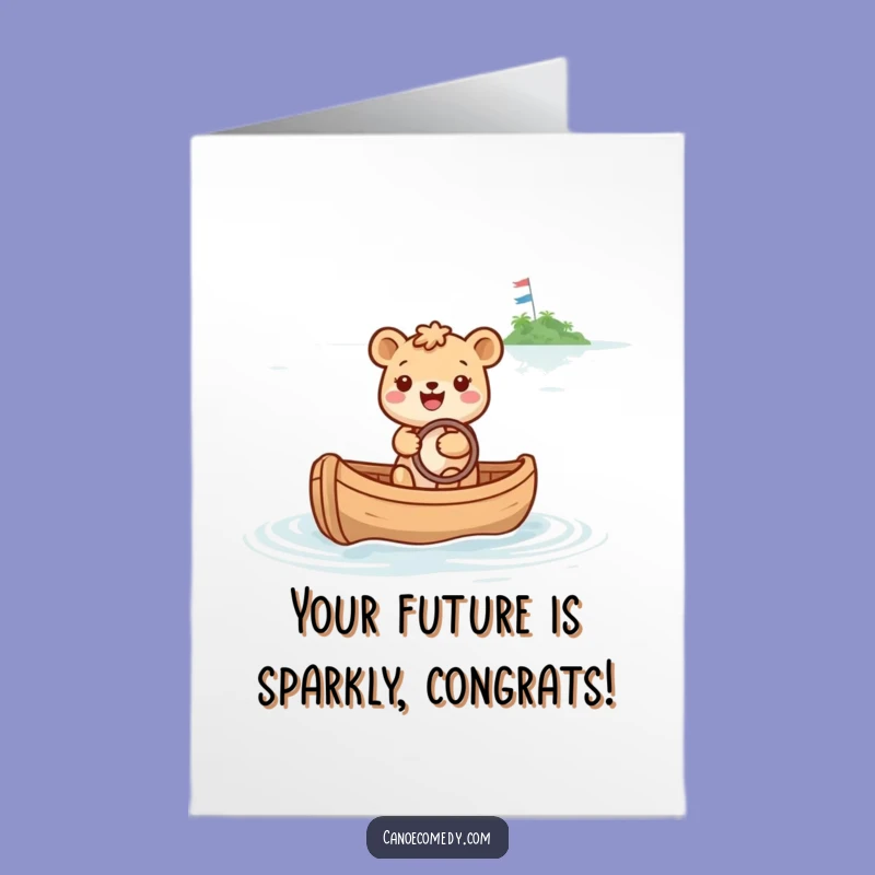 Congrats Free Printable Card: Sparkly Island Goal, Downloadable Happy Gift!