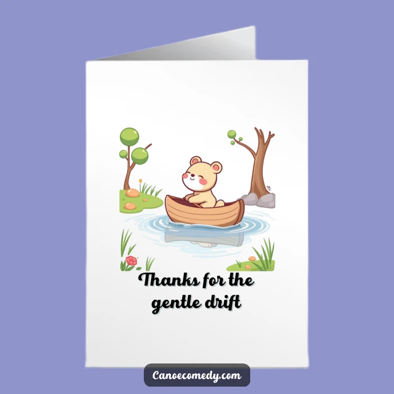 Express thanks with a giggle using this charming free printable card. Print at home for a genuinely happy thank you!