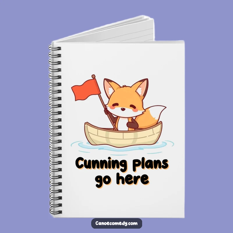 Funny Fox Canoe Notebook: Hilarious Journal for Clever Ideas & Notes
