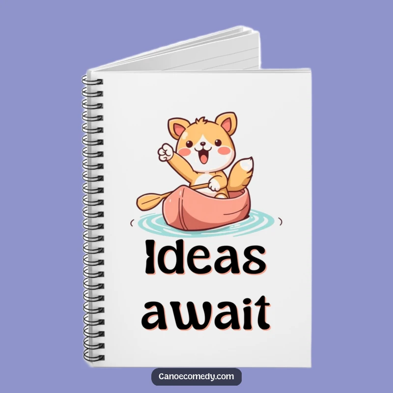 Funny Kawaii Canoe Adventure Notebook: Kawaii Animal's Journey Planning Journal