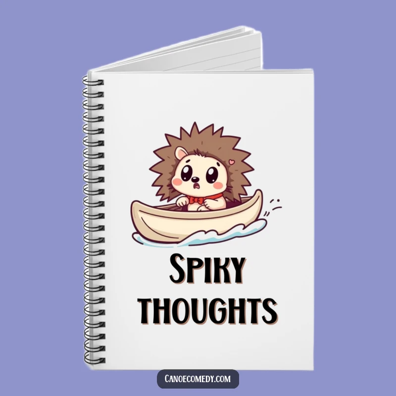 Funny Kawaii Hedgehog Notebook - Surprised Journal, Perfect Gift