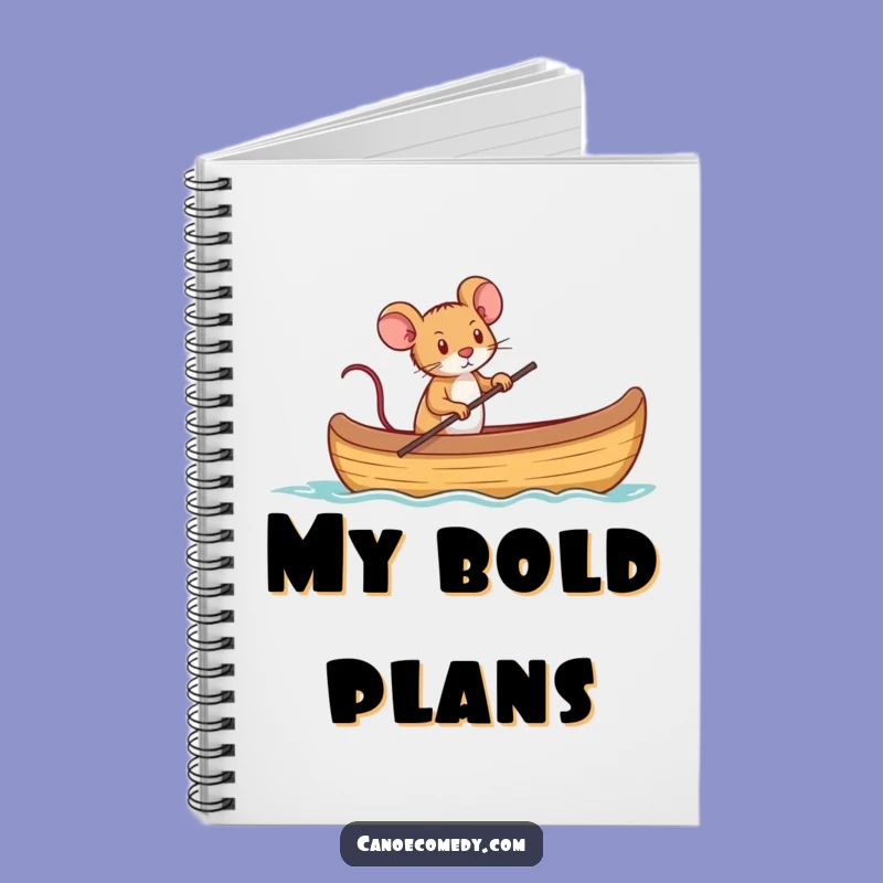 Funny Mouse Captain Canoe Notebook: Chart Your Course with Humor, a Funny Gift
