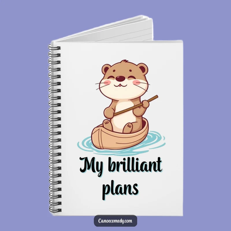Funny Otter Canoe Steering Notebook - Journaling Playfulness Gift For Writers
