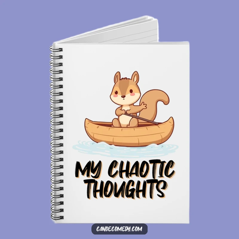 Funny Squirrel Canoe Balance Notebook - Journaling Humor Gift For Writers