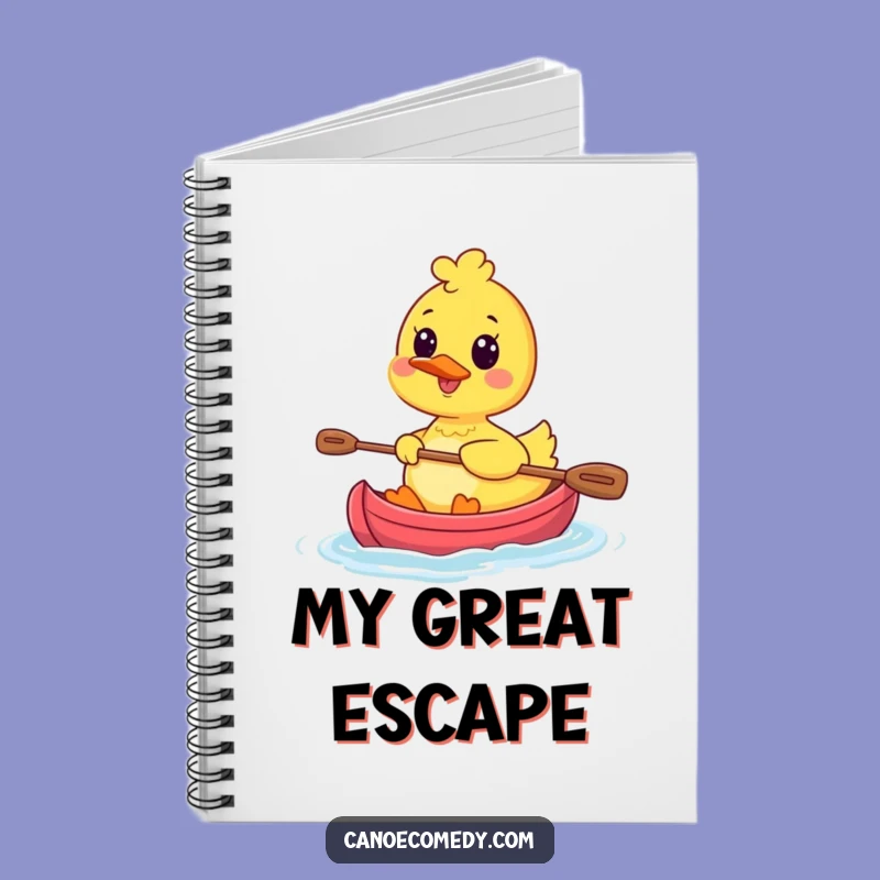 Funny Kawaii Duck Journey Notebook - Jot Down Thoughts with Joy
