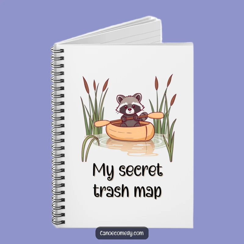 Funny Raccoon Canoe Notebook: Hilarious Journal for Clever Ideas & Notes