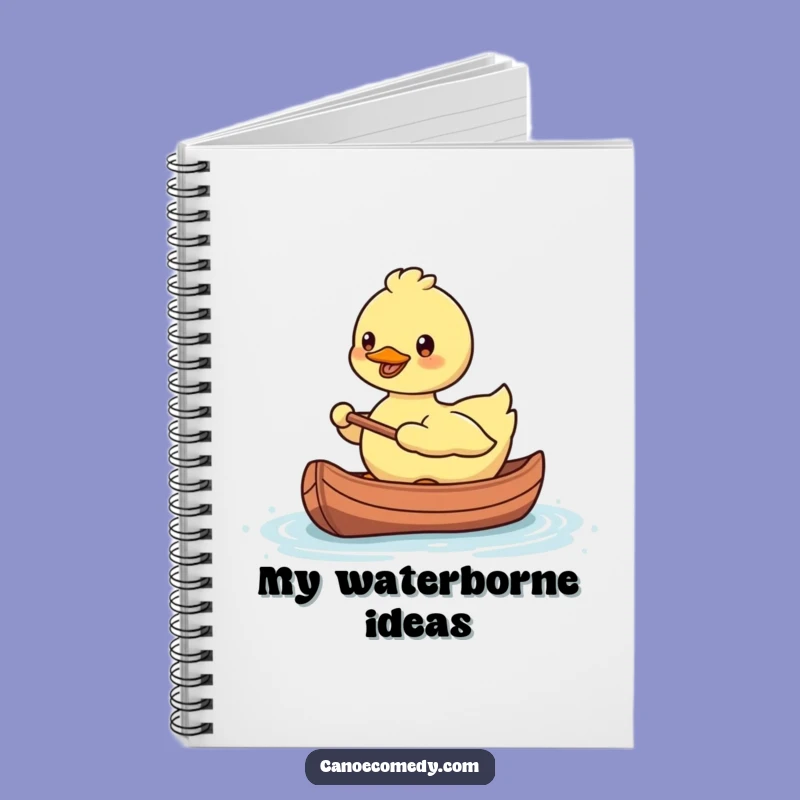 Funny Kawaii Duck Canoe Notebook: Jot Down Ideas with Paddling Flair
