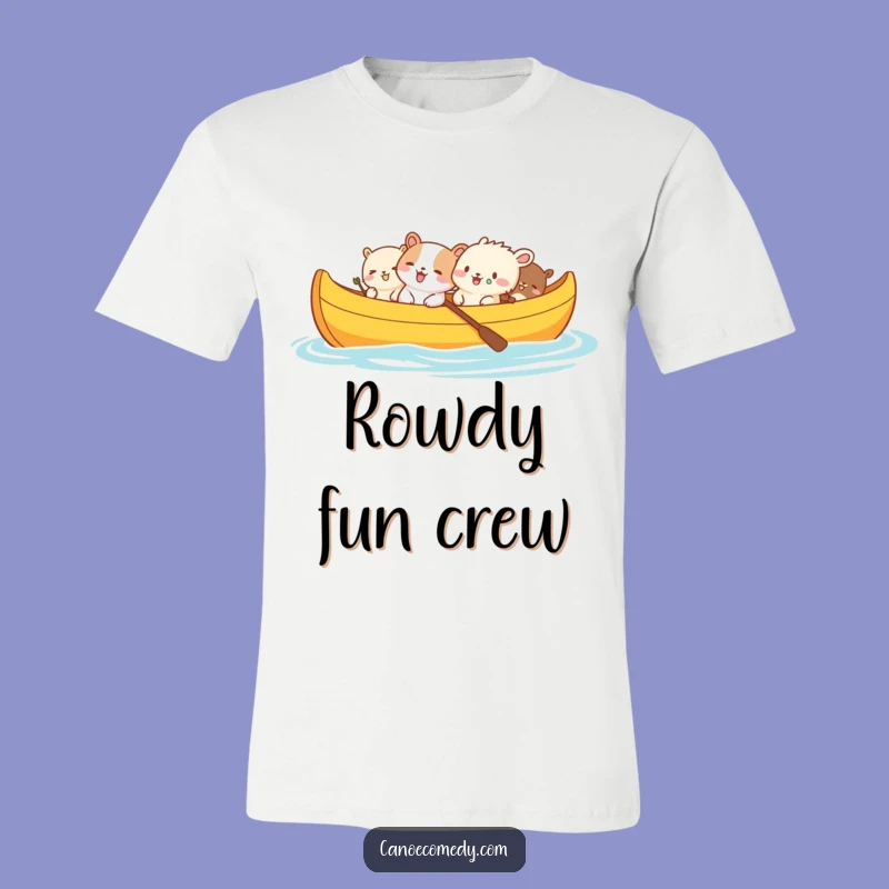 Funny Animal Canoe Crew T-Shirt: Hilarious Giggles Make a Perfect Funny Gift