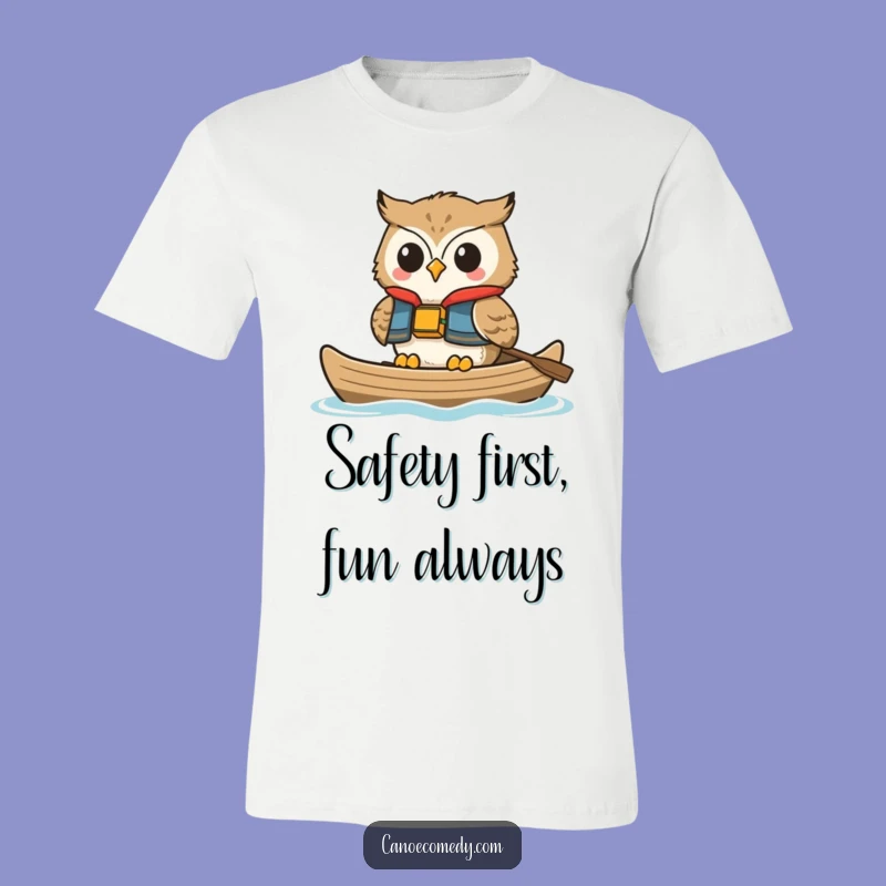 Funny Happy Owl Life Vest T-Shirt: Wear Your Chill Vibes Proudly