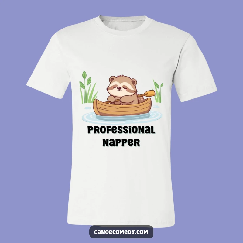 Funny Sleepy Sloth Canoe T-Shirt: Embrace the Chill Vibes, a Perfect Funny Gift