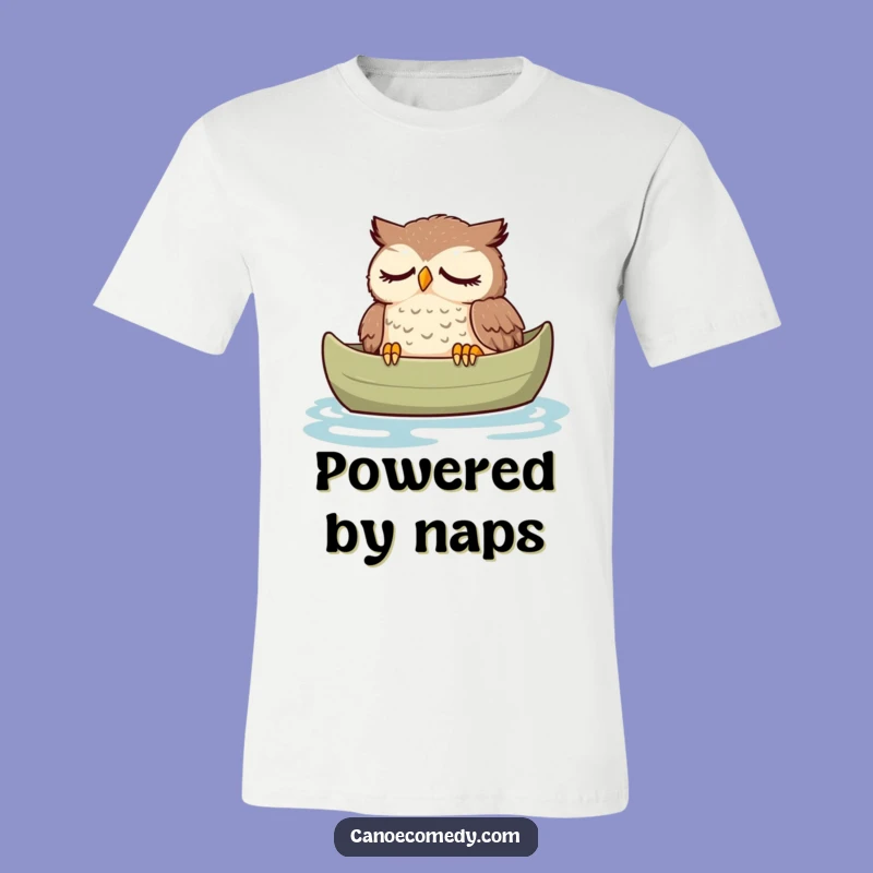 Funny Tired Owl Canoe T-Shirt: Wear Your Need for Sleep Loudly