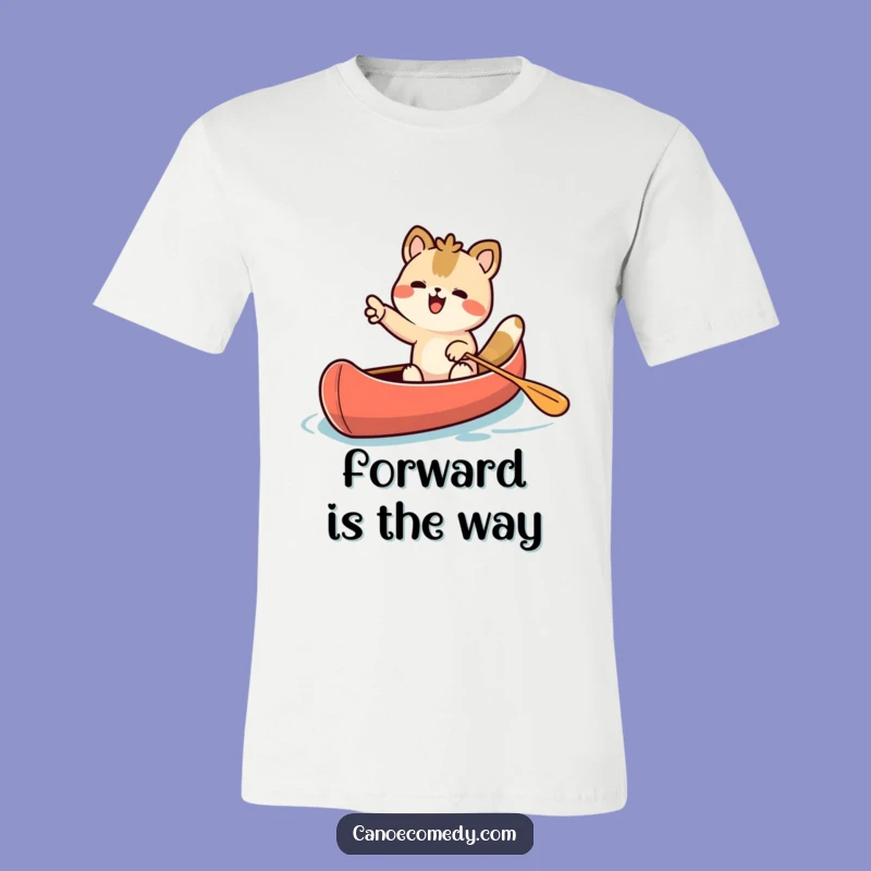 T-Shirt: Funny Eager Kawaii Animal Canoe - Adventure Awaits Gift!
