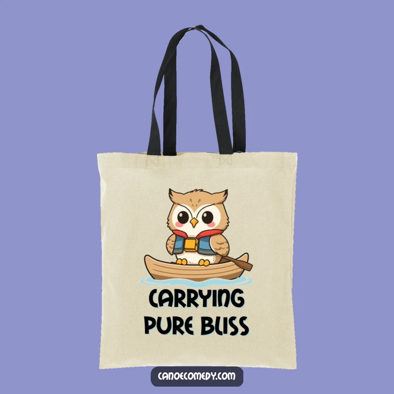 Funny Happy Owl Life Vest Tote Bag: Carry Your Relaxation Everywhere