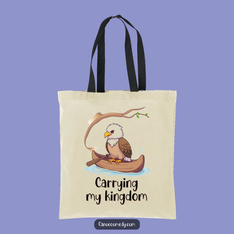 Funny Eagle Canoe Tote Bag: Carry Your Vision with Style, a Funny Gift