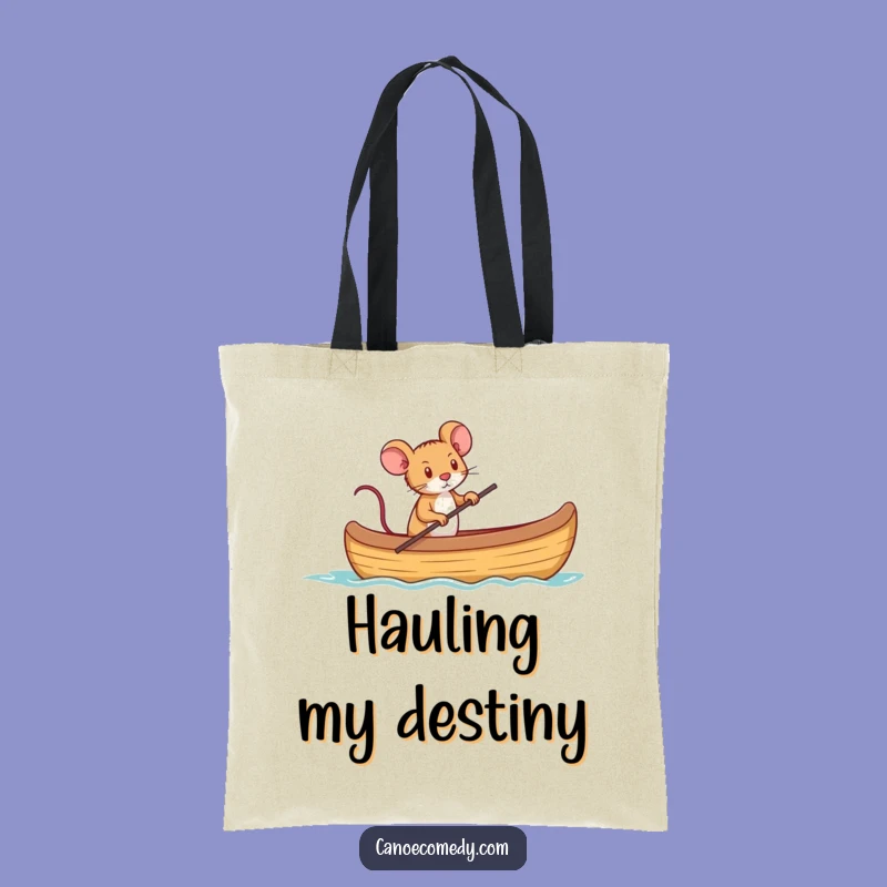 Funny Mouse Captain Canoe Tote Bag: Carry Your Ambition Fearlessly, a Funny Gift